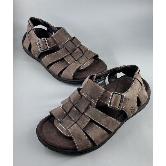 Teva Camden Mens 8 Brown Leather Open Toe Ankle Strap Fishermans Sandals main image 4